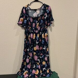 Torrid 00X Floral Midi Dress